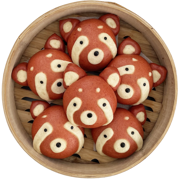 Red Panda Bao Bun - Red Bean (6-pack) - Little Bao Club